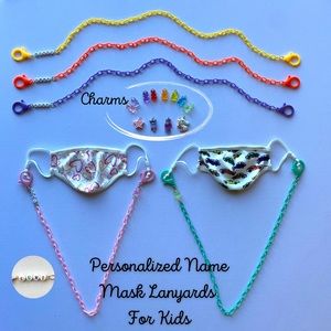 Personalized Name Mask Lanyard for Kids